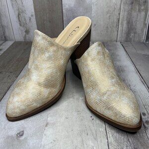 CL by Laundry Catherin Lizard Print Mules Size 8